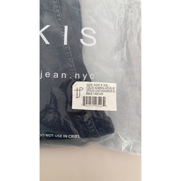 The Perfect Jean NYC OG Stretch Skinny Fit Denim Jeans Men 42x30 Admiral New - Picture 14 of 14